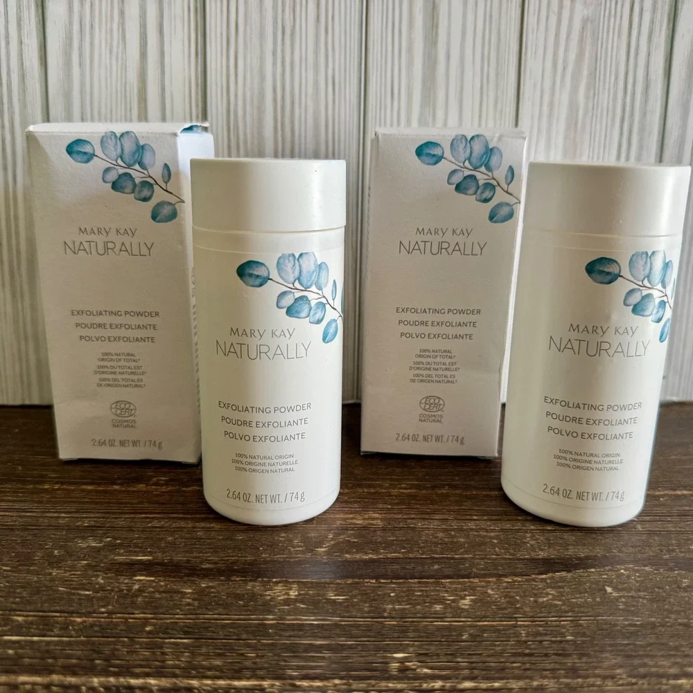 Lot of 2 Mary Kay Naturally Exfoliating Powder 2.64 oz 74g Each New Boxed
